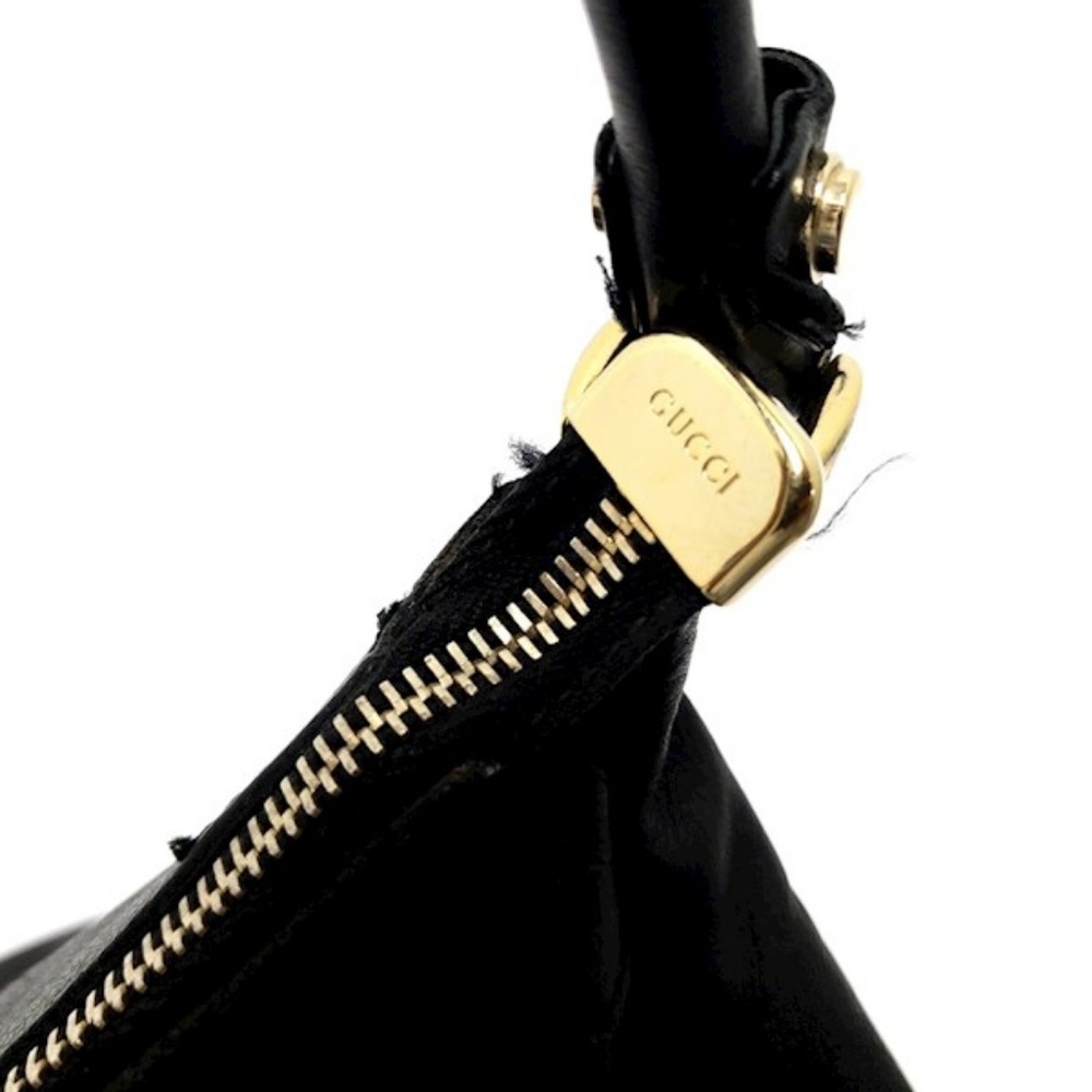 Authentic Gucci Abbey D Ring Blk Leather Hobo Bag - Picture 6 of 8